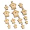 Sweet Birdhouse with Heart Mini Wood Shape Charms Jewelry DIY Craft